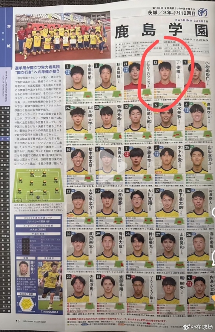 亚博游戏官网-明日争冠!日本高中足球赛决赛有一名中国球员 司职门将身高1米95